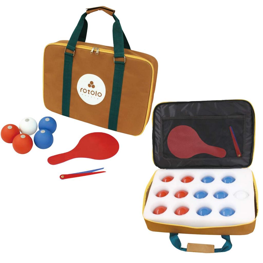 Sanwa UniBoccia Rotoro Boccia Set with Storage Case