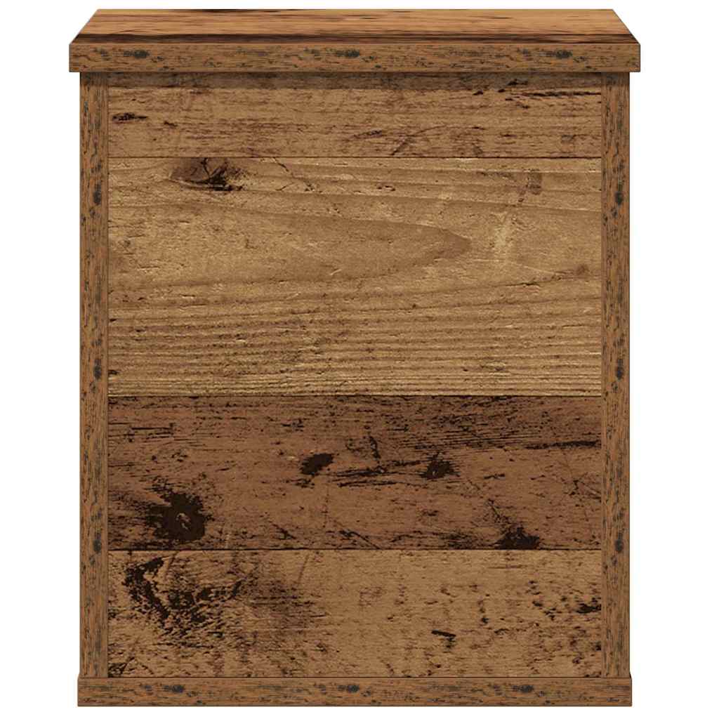 Aufbewahrungsbox Holzoptik recycelt 30 x 35 x 35 cm Holzwerkstoff