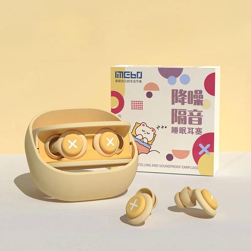 NOVÁ Silikonová Zátka do Ucha Spánek Hluk Zátka do Ucha Potlačující Hluk Redukce Hluku Zvukotěsná Anti Měkká Pomalý Návrat Ochrana Uší Pěna