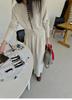 Autumn/Winter Women's Knitted Sweater Cardigan & Half-Skirt Set - Flattering for Pear Shapes