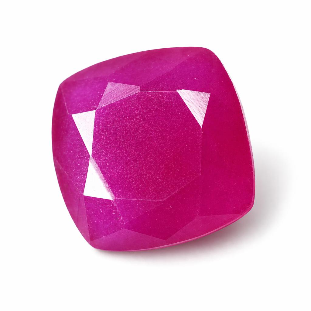 Natural Red Ruby Loose Gemstone Square Cushion 9.30 ct for Jewelry Making and Gem Collections