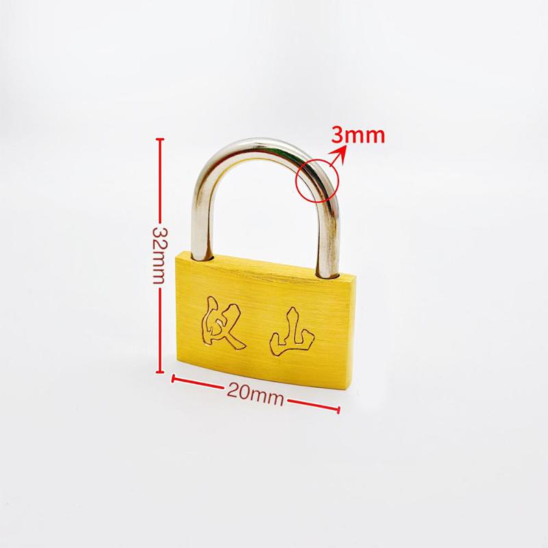 

Copper Padlock Small Locks for Luggage Case Locker Home Improvement Hardware 20mm 25mm 30mm 40mm 50mm Include 3Keys