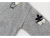 Women's Embroidered V-Neck Cashmere Cardigan - Trendy Autumn/Winter Style, Thick Knitted Outerwear
