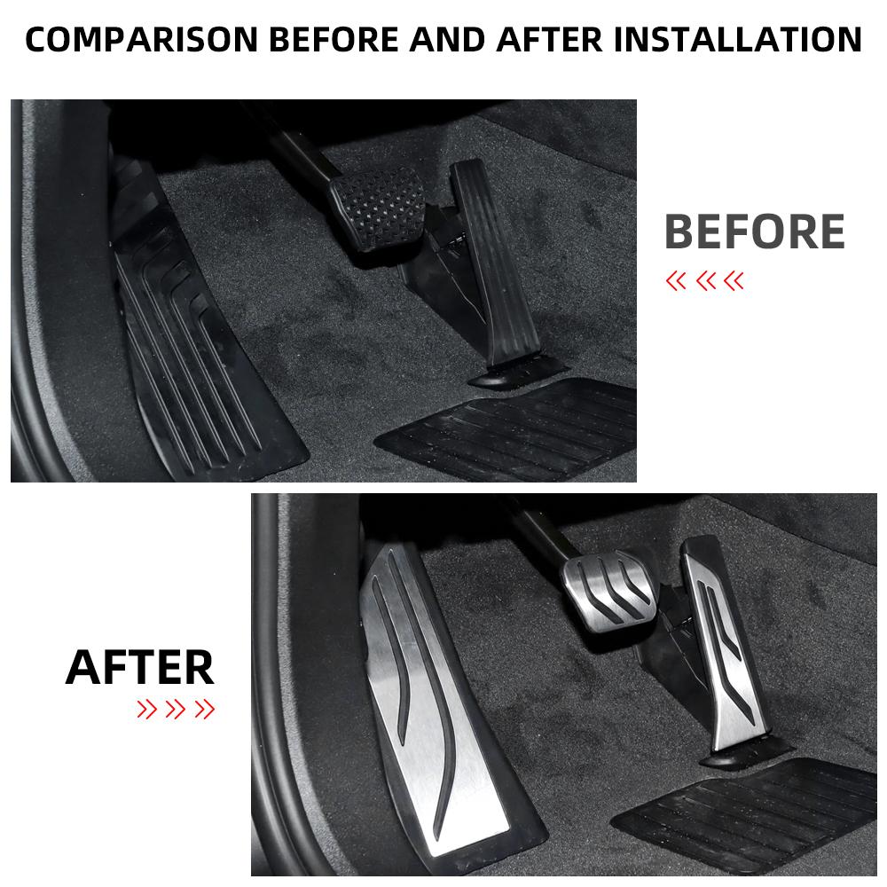 Car Pedal Cover for BMW X5 G05 X5M X7 G07 2019 -2023 2024 2025 LHD Accelerator Gas Brake Pedals Stainless Steel Pad Accessories