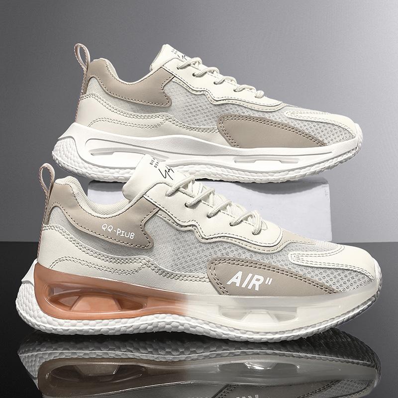 Kožené pánské boty Móda Korejská verze Trendy Ležérní boty Pánské Prodyšné odpružení Sportovní vulkanizované boty Pánské boty 202