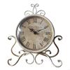 62KD Metal Desk Clock Classical Table Clocks Perfect for Bookshelves Desk Decoration