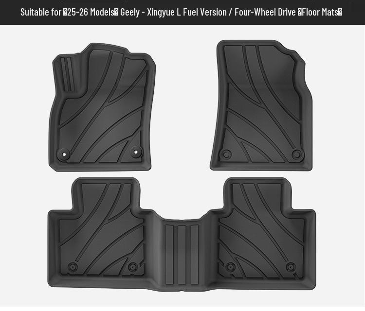 Floor Mats for 2021-2026 Geely Xingyue L: TPE Floor, Trunk, & Seat Back Mats