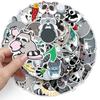 50 Pictures of Little Raccoon Doodle Cartoon Animals Children's Cognitive Guka DIY Skateboard Suitcase Stickers Waterproof