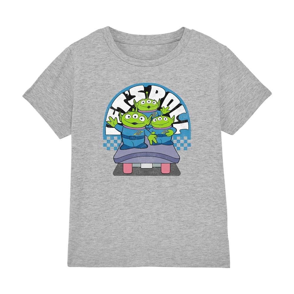 Disney Pixar Toy Story Aliens Let S Roll Boys T-shirt 3-8 Years, Heather Grey 150