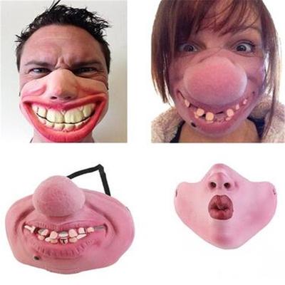 1PC Halloween Horrible Prop Fool's Day Clown Latex Face Shield Cosplay Prop Style AVE