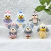 Disney Cartoon Flock Donald Duck Keychain Mickey & Minnie Pendant Toy Cute Bag Accessory Doll Kid Christmas Party Smal Gifts