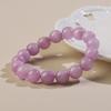 Kunzite, Agate, Jade, Purple Cat's Eye Gemstone Bracelet with Round Beads