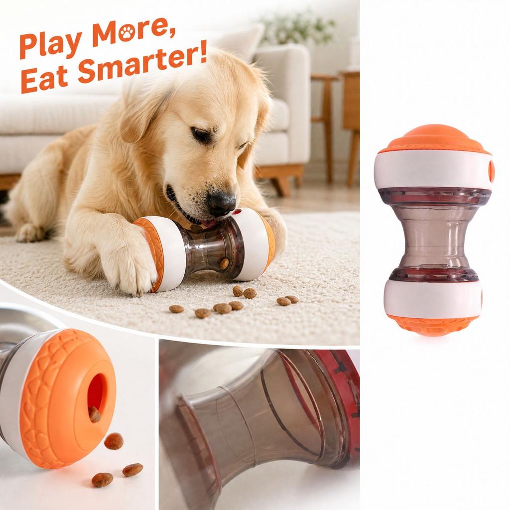 Dog Slow Feeder Puzzle Toy with Rotating Design for Training, Mental Stimulation and Boredom