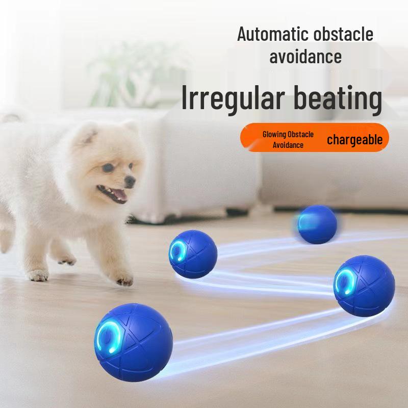 Cross-Border Pet Electric Bouncing Ball: Bite-Resistant Toy for Cat & Dog Boredom Relief