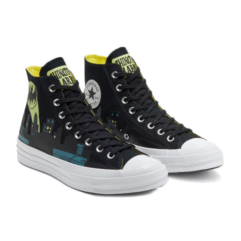 Converse 1970s High Top DC Comfortable Casual High Top Canvas Unisex Black and Yellow