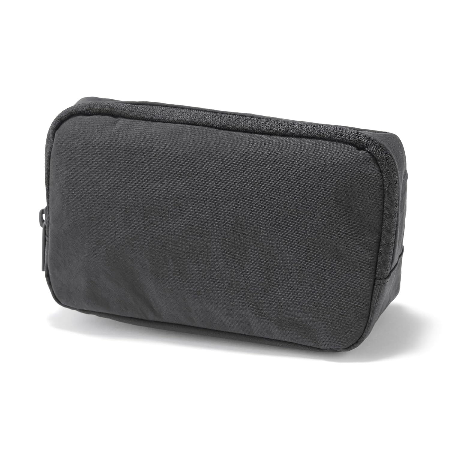 Muji Wrinkle Nylon Large Opening Pouch L