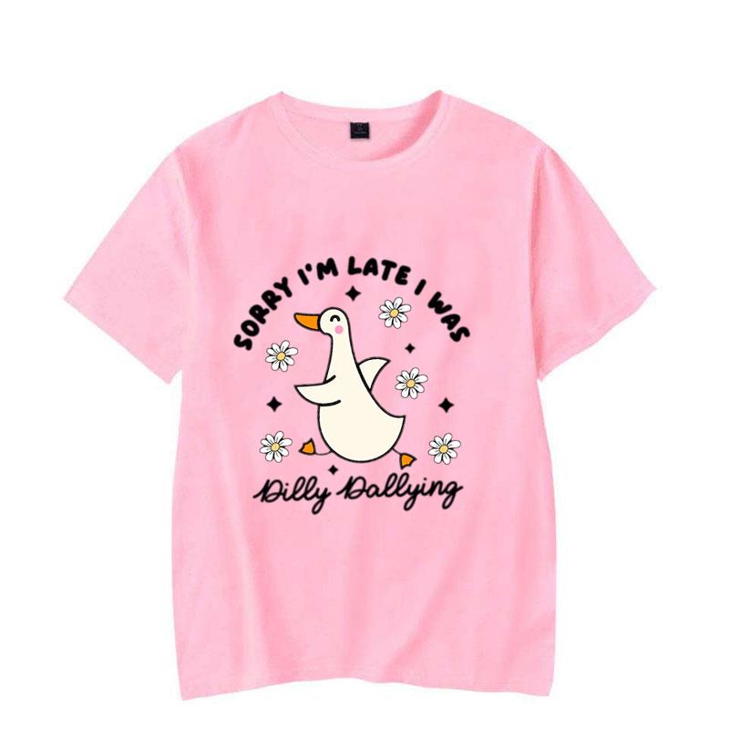 Comfort Colors Sorry I'm Late I Was Dilly Dallying Goose Shirt, Funny Goose Shirt, Silly Goose Shirt, Animal Cute Goose Shirt