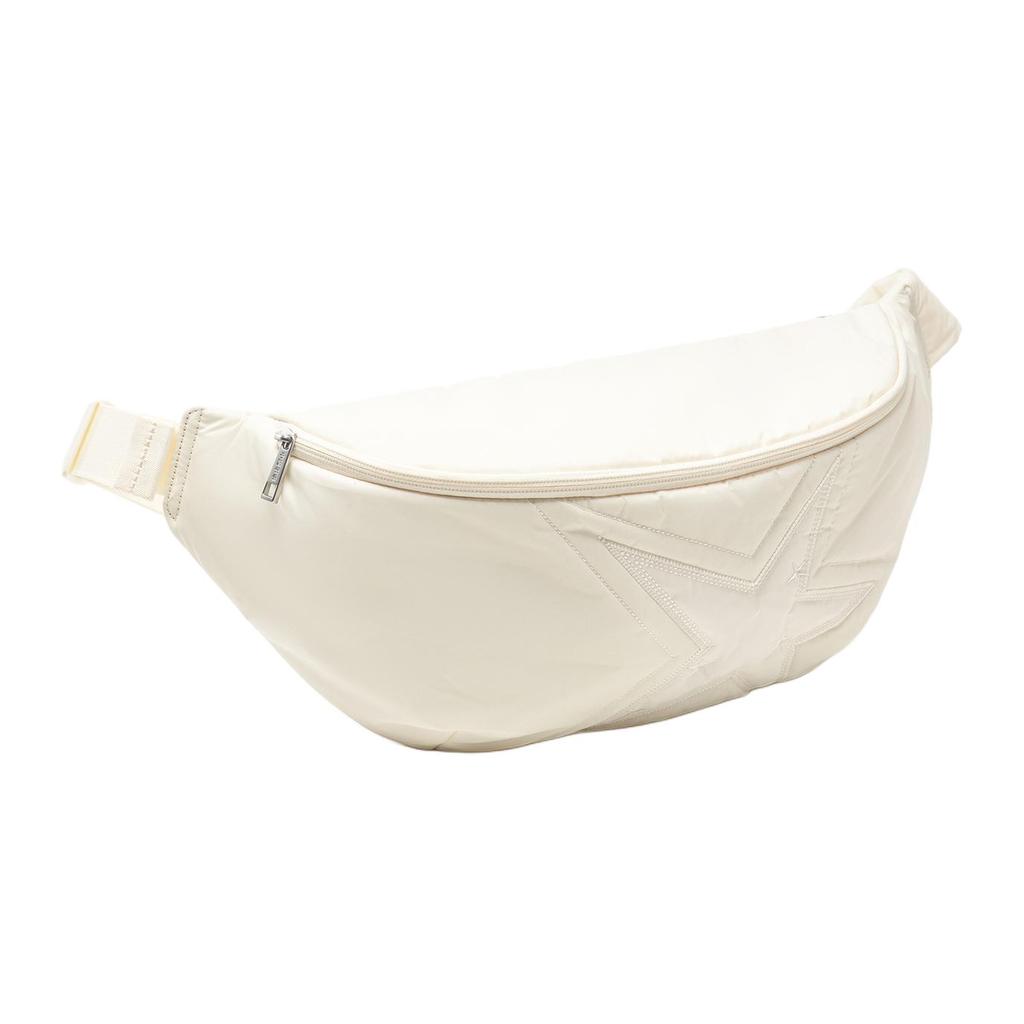 New LiNing Polyester One Shoulder Crossbody Bag, Sling Bag Regular Unisex Ecru ABDU053-1