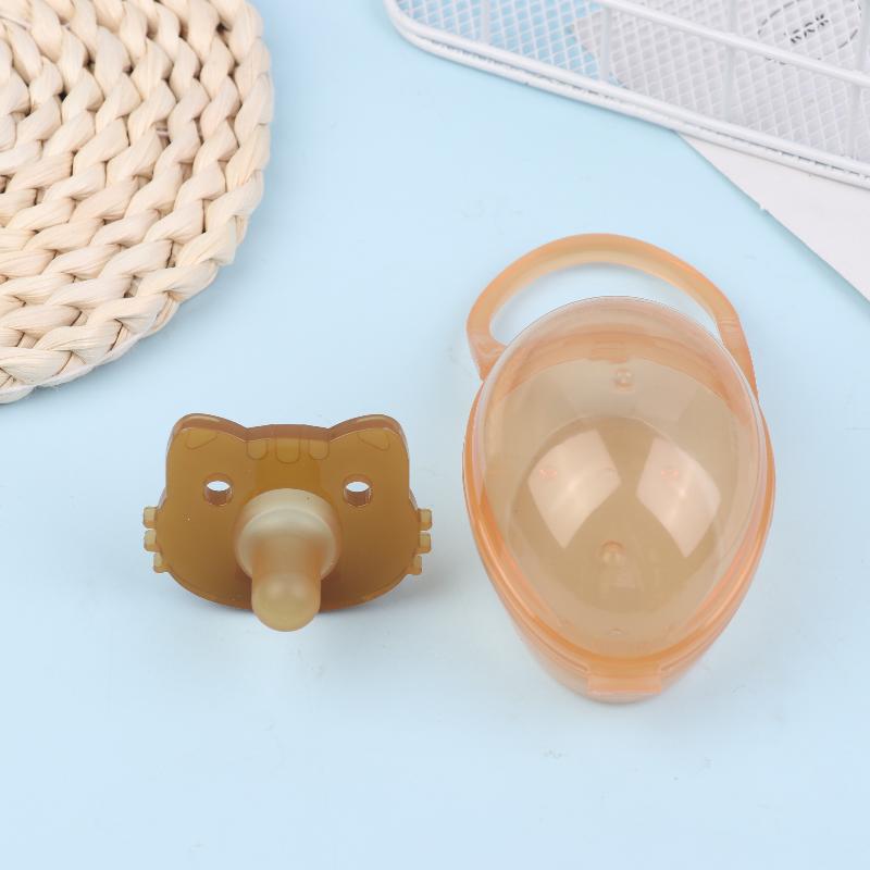 Silicone Pacifier Baby Pacifier Nipple Newborn Dummy Infant Round Nipple Soother Pacifier Teething Toys With Storage Box