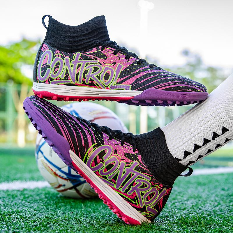 Men New TF Football Boots Sneakers Society Tenis Comfortable Match Male Soccer Shoes Turf Top Quality Football Shoes Indoor Fast