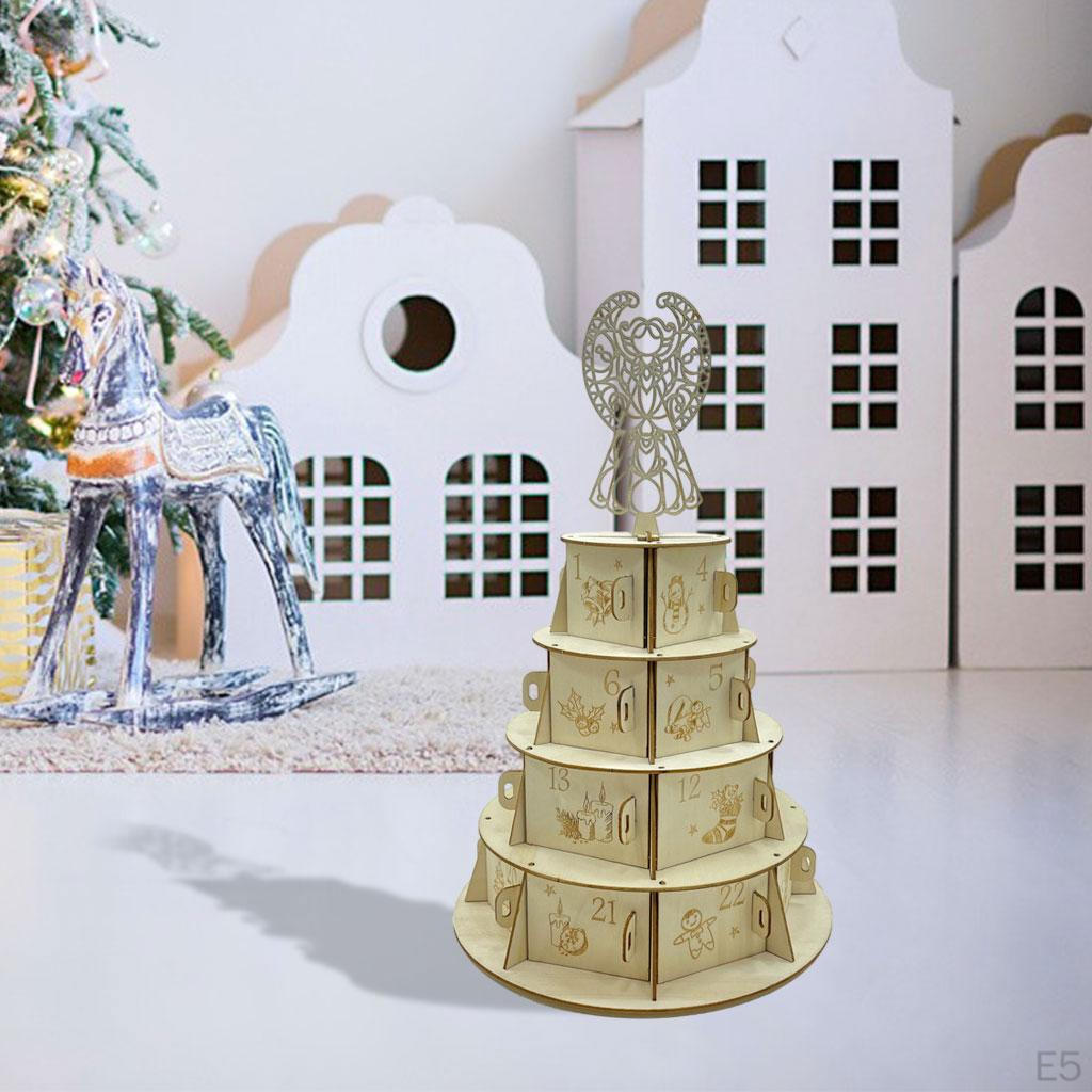 Drawer 24 Days Cake Shape Decor