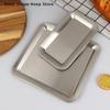 Stainless Steel Serving Tray Cafe Cake Dessert Plate Storage Luxury Square Rectangular Trays Home Kitchen Storage Table Dish