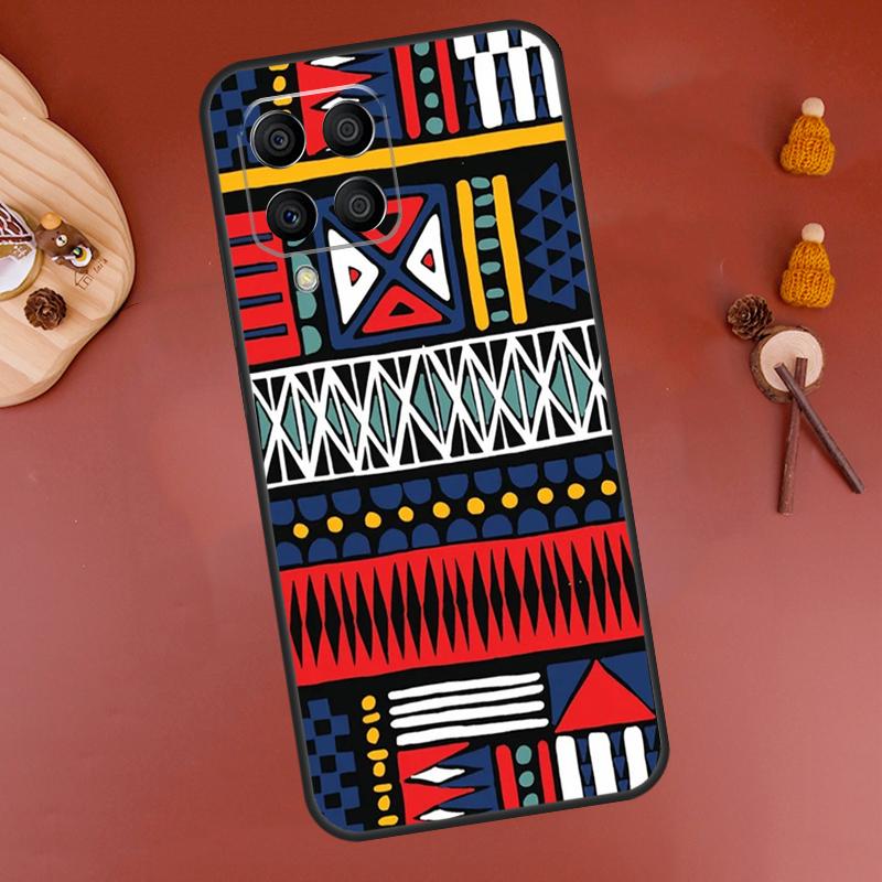 Tribal Aztec Geometric Colour Case For Samsung Galaxy M33 M21 M31 M16 M36 M56 M53 M13 M12 M32 M52 M15 M55 M14 M35 M34 M54