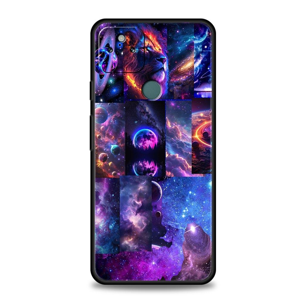 Universe Starry Sky Moon Phone Case Cover for Google Pixel 10 9 8 7 6 9A 8A 7A 6A Pro Shockproof Soft TPU 9 Pro XL Shell Capas