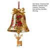 Christmas Bell Ornaments Xmas Tree Hanging Jingle Bell with Santa Claus/Elk/Penguin Ornaments for Holiday