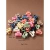 Matte Finish Rectangular Hair  Hair Clips Candy Color Small Hair Clips for Women s, Secueryday Styling, Hollowout Design, Smooth Edges, Fashion Lovers