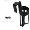 Universal Black Car Hook Cup Holder Easy to Install Portable and Multifunctional Car Storage Rack Stably Holds Bottled Items
