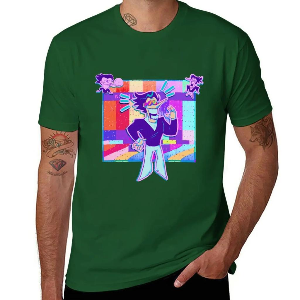 Spamton Deltarune T-shirt plusstorlekar sublim estetisk kläder anime herr grafiska t-shirts hip hop