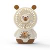 Hitzeblindender USB-wiederaufladbarer Kühlender Capybara Mini-Ventilator: Ideales Studentengeschenk