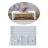 Bench Shaped Candle Holder Molds Bench Candlesticks Molds for Making Candle Holder Gypsum Decorations Christmas Gift