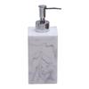 Soap Dispenser Bottle Elegant Marble Print Refillable Container For Cosmetics And Lotions Travel Friendly