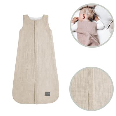Muslin Sleeping Bag S (4-24 Months) Beige