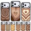 Latte Love Braunes Herz Ästhetische Handyhülle für iPhone 17 16 15 14 13 Pro Max Rückabdeckung für 12 11 Pro Hülle