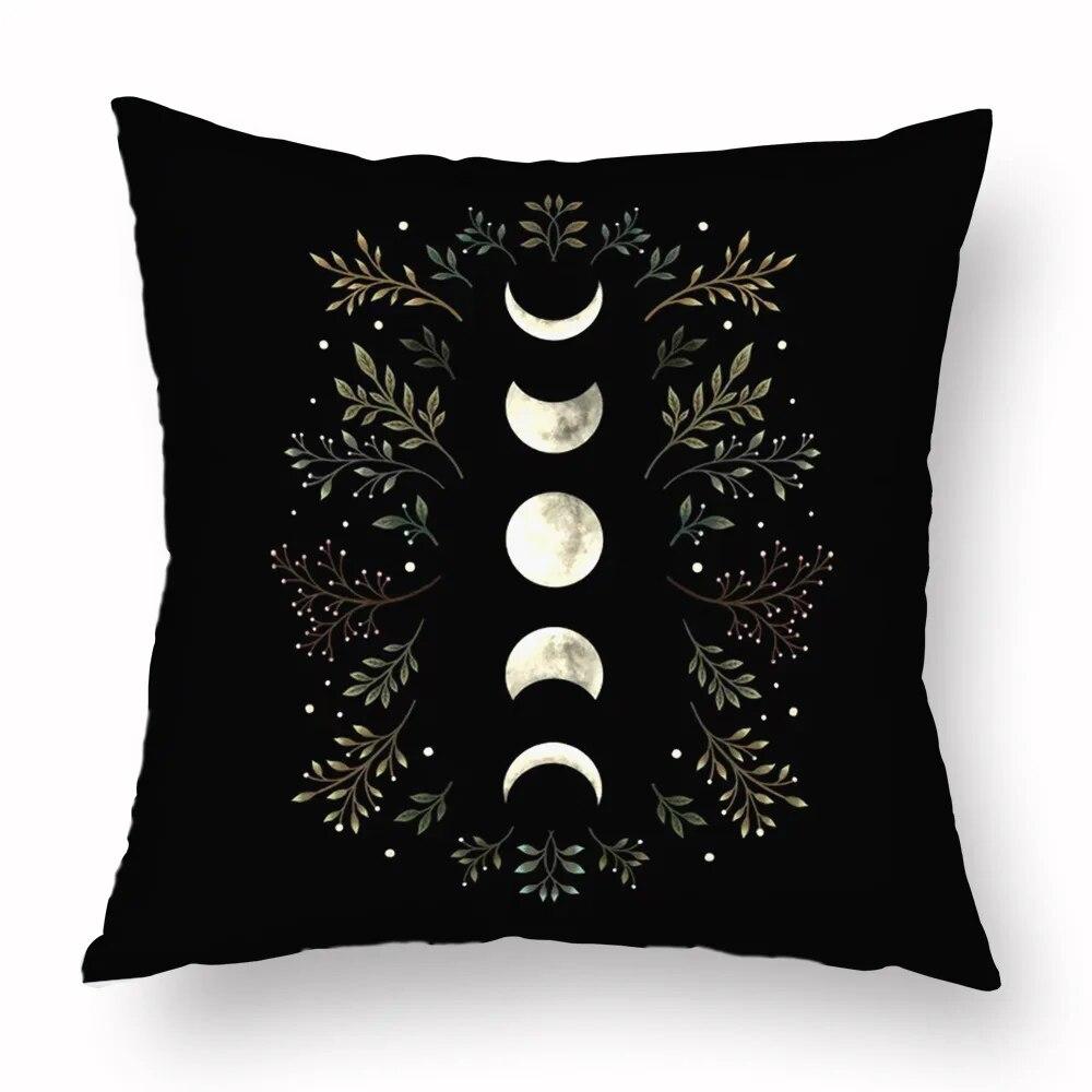 Magic Psychedelic Moon Print Pattern Sofa Cushion Cover Pillowcase Home Party Car Bedding