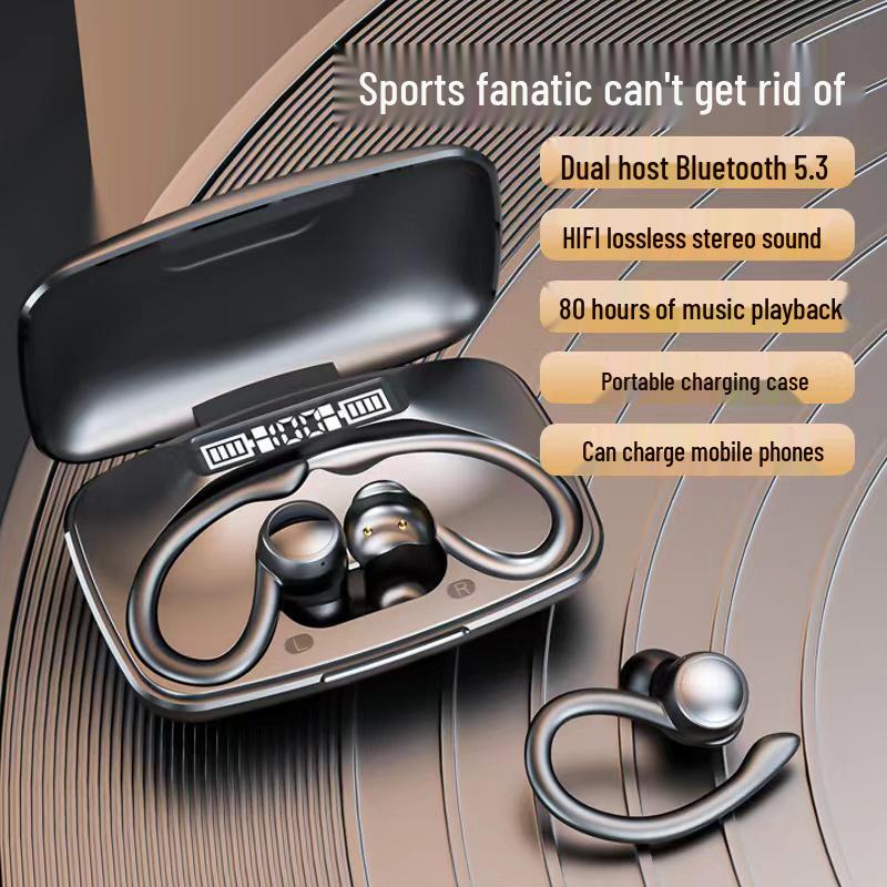 T17 Wireless Bluetooth Sports Ear-hook Headset, Waterproof, TWS, Bluetooth 5.3.