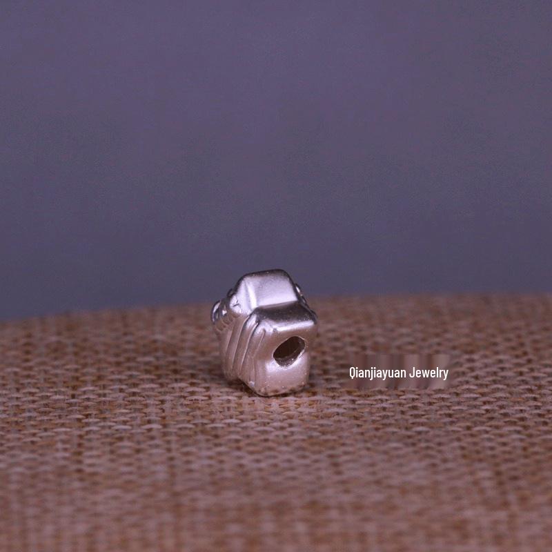 999 Sterling Silver Lucky Star Bead Red Rope Bracelet - DIY Handmade KT Cartoon Meteor Shower Chain