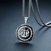 Vintage Islamic Order of Allah Pendant Necklaces for Men Women Punk Style Casual Sports Jewelry Gift