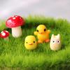 Figurine d'Animal Miniature Mini Dauphin Lapin Canard Poussin Elfe Statue en Résine Ornement Maison de Poupée Jardin de Fées Paysage Micro Décoration