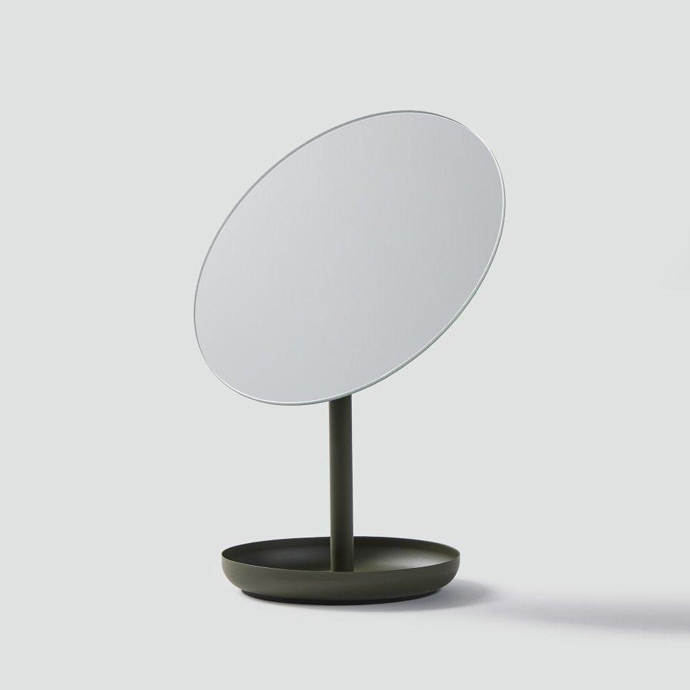 

Metal Round Storage Mirror_Khaki