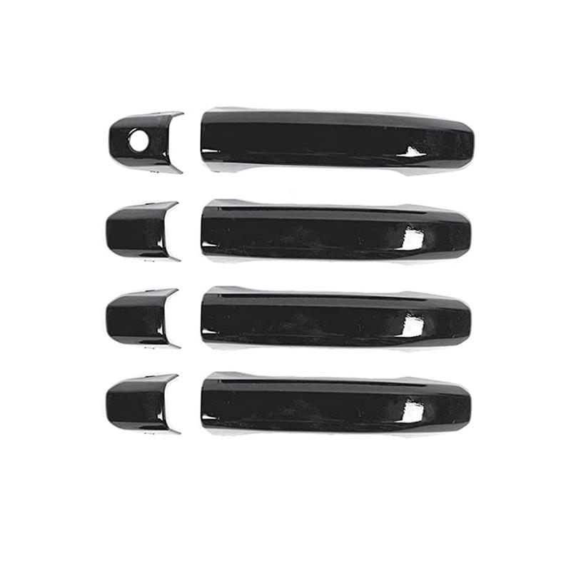 Outer Door Handle Covers Decorative For Chevy Silverado GMC Sierra 2014- ,ABS Silver