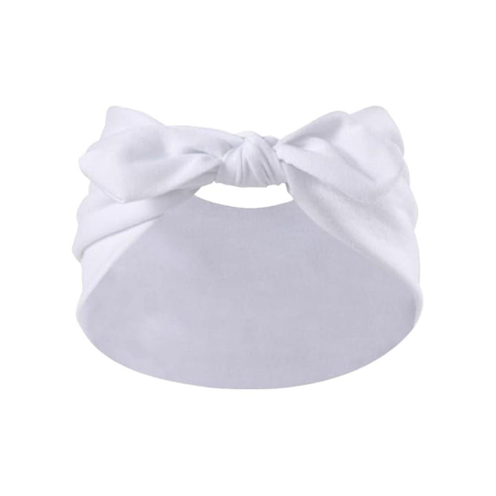 Sweat-Wicking Elastic Bunny Ear Hairband Bohemian Style Ultra Wide Bowknot Headband Knotted Bunny Ears Non Slip Headwrap