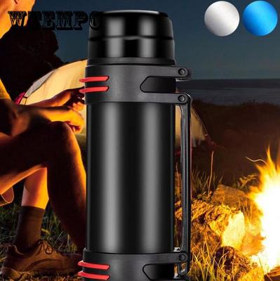 1.2/1.6/2/3/4L Stainless Steel Thermal Insulation Pot Outdoor Sports Large Capacity Kettle Coffee Tea Water Bottle