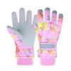 Winter Ski Waterproof and with and Waterproof Windproof and Fleece and Loss Perfect for Snowball and Winter Outdoor M Pink Kids' Mittens, Warm,