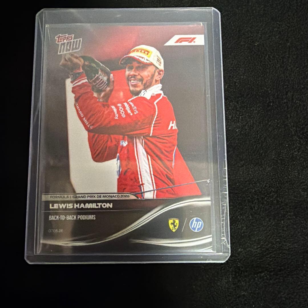 Used Topps Now F1 Lewis Hamilton Commemorative Card