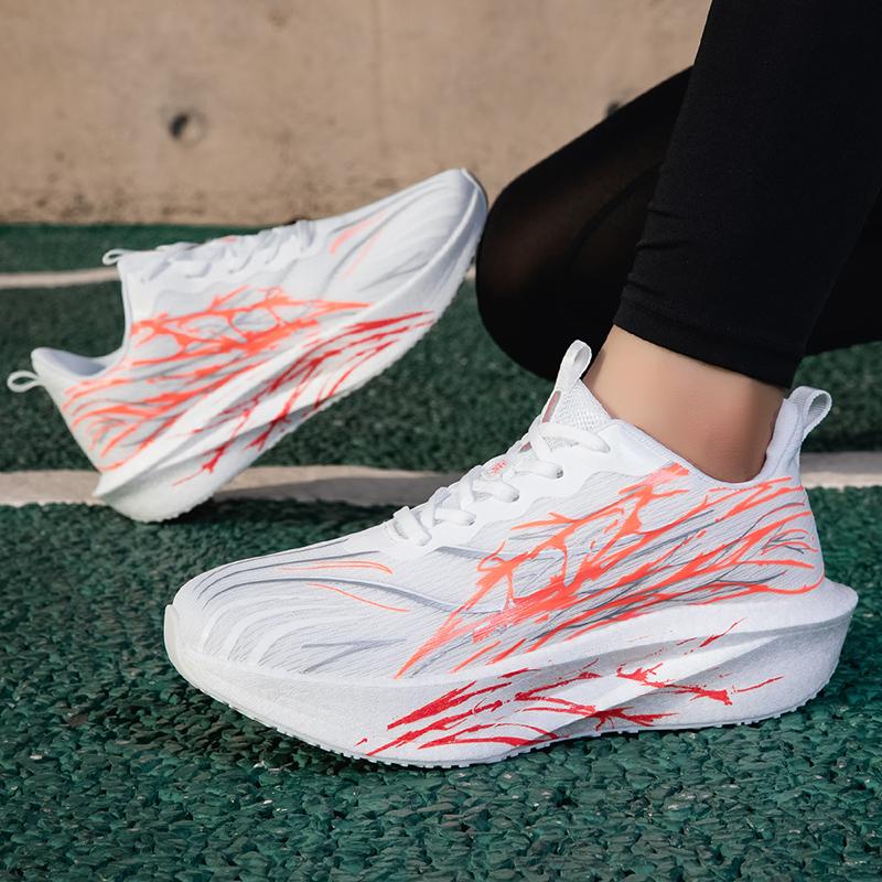 Fashion Carbon-plate Running Shoes Damping Sneakers Unisex Tennis Basketball Trainers Fitness Exercise Sports Shoes