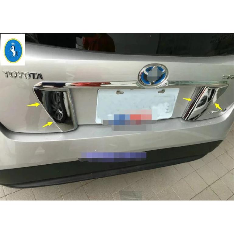 Chrome Auto Exterior Tailgate Rear Trunk Decoration Stripes Panel Frame Cover Trim ABS Accessories For Toyota Prius 2016 2017